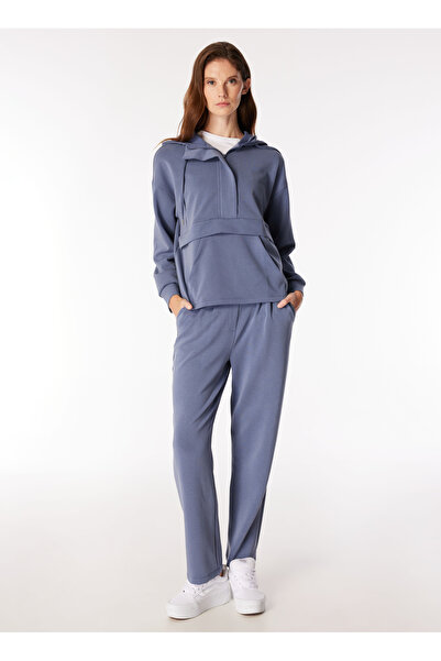 FABRIKA COMFORT Mavi Kadın Lastikli Bel Eşofman Altı FC4WL-EA0127