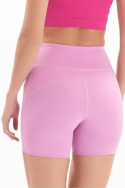 josejuan Pantaloni scurți motociclist pentru femei cu talie înaltă - Colanți sport scurte cu buzunar dublu 7109