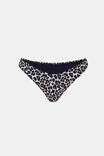 Amarelle Capetown Leopard Print Mid-Waist Bikini Bottom