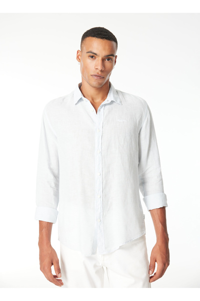 Pepe Jeans Slim Fit Koyu Mavi Erkek Gömlek PM308523 502 PAYTTON