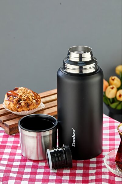 Cooker 750 ml Stainless Steel Double Layer Thermos-24 Hours Hot, 48 Hours Cold (Camping, Office, Travel) Thermos.