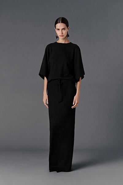 VATKALI Crew Neck Oversized Knitted T-Shirt