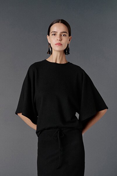 VATKALI Crew Neck Oversized Knitted T-Shirt