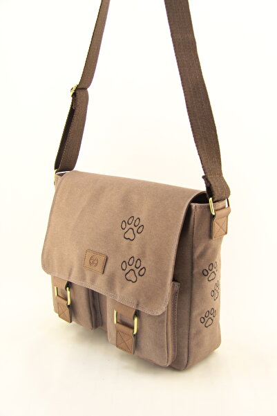 QUB CLUB قماش مقاوم للماء - حقيبة كمبيوتر محمول مدرسية للأعمال بلون القهوة