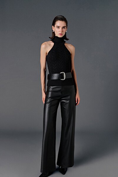 VATKALI Pulover fără mâneci cu model tricotat