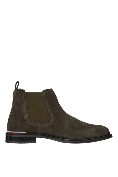 Tommy Hilfiger Haki Erkek Süet Bot CORE RWB HILFIGER SUEDE CHELSEA