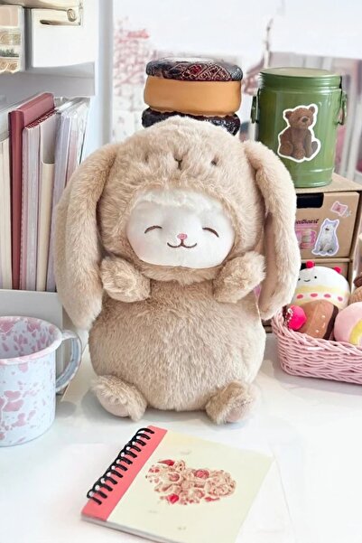 Miniso Kostümlü Kuzu Peluş Oyuncak (25cm) - Tavşan