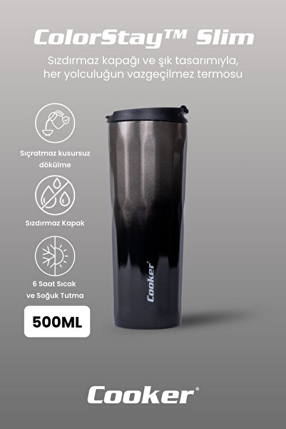 Cooker 0.50 Lt Colorstay ™   Slim Stainless Steel Thermos Camping Office Picnic Thermos