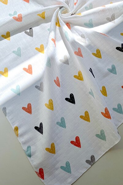 COOLMINIES Muslin Newborn Baby Blanket - 100% Cotton, 80*90 cm, Multi-Purpose Blanket