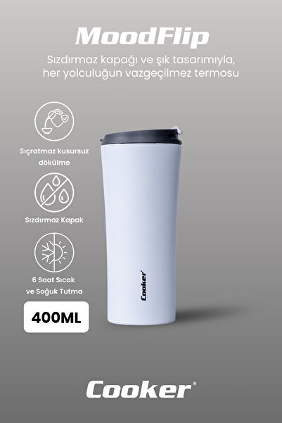 Cooker 400 ml 304 Stainless Steel Thermos – Double Wall, Leak-Proof, Keeps Hot for 6 Hours & Cold for 6 Hours