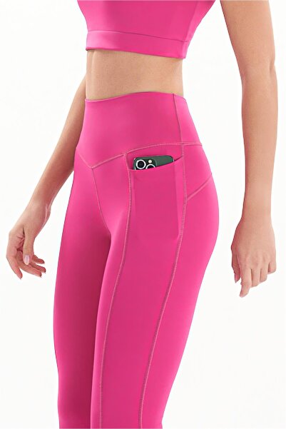 josejuan Colanți sport pentru femei cu talie înaltă, cu buzunare duble, 7107