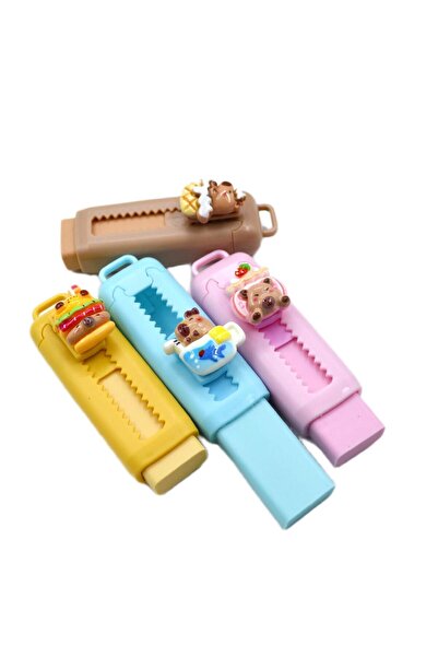 Mikro Capybara Sürgülü Silgi (ER-4520) 4 Adet