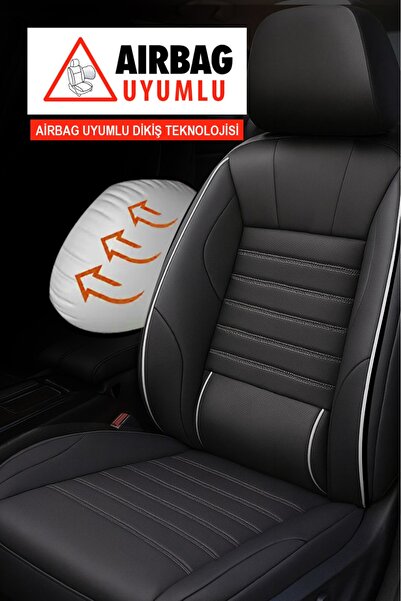 GM-DESIGN Stone Leather Auto Seat Cover (Renault Fluence-Megan1-2-3-Clio-Symbol-Tailant-Toros Compatible)
