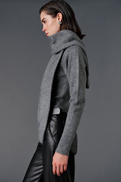 VATKALI Shawl Collar Asymmetrical Sweater