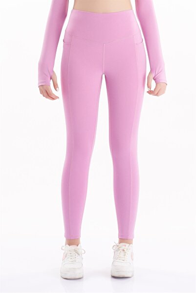 josejuan Kadın Yüksek Bel Çift Cepli Toparlayıcı Spor Tayt 7107