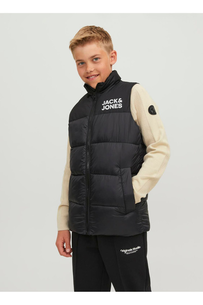 Jack & Jones Siyah Erkek Çocuk Mont 12236914