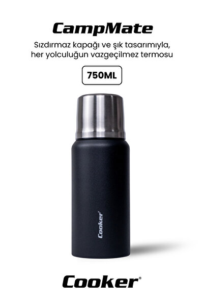 Cooker 750 ml Stainless Steel Double Layer Thermos-24 Hours Hot, 48 Hours Cold (Camping, Office, Travel) Thermos.