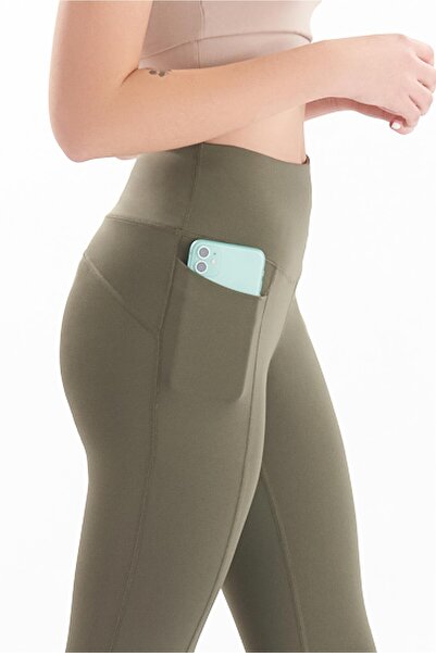 josejuan Colanți sport pentru femei cu talie înaltă, cu buzunare duble, 7107