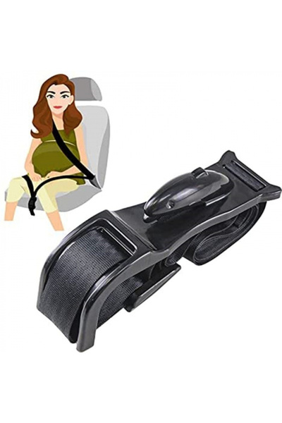 SyaMAG Reglabil centură de siguranță pentru femei însărcinate, universal, reglabil, negru