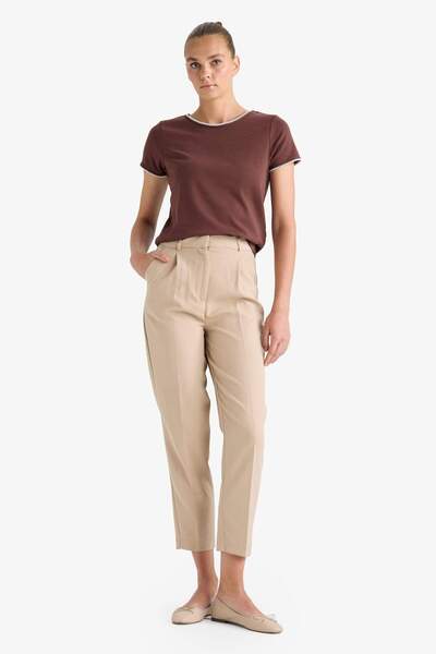 DeFacto Тениска с къс ръкав и ребриста яка Regular Fit Bicycle F9831AX25AU