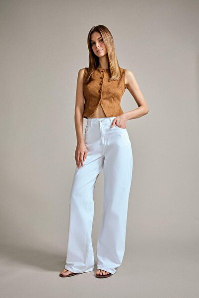 DeFacto Buttoned Crop Suede Vest G2852Ax25Au