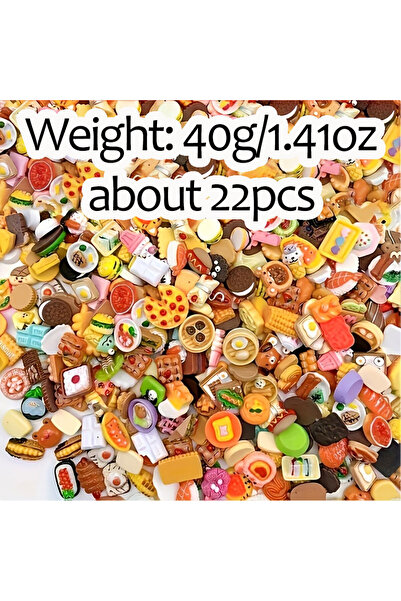 Choice ألعاب طعام مصغرة 40 جرام من الراتنج المختلط، دمى طعام مطبخ، ألعاب تظاه...