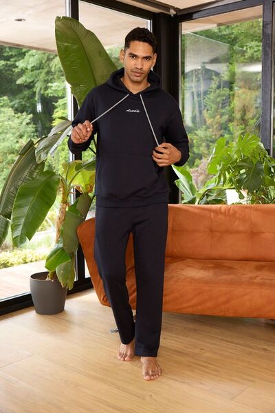 KLY Men's Hooded Tracksuit Set 100% Cotton 7215