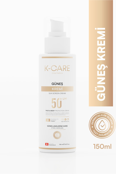 K K-CARE Cosmetics Sun Screen 50 Spf Güneş Kremi - 150 ml