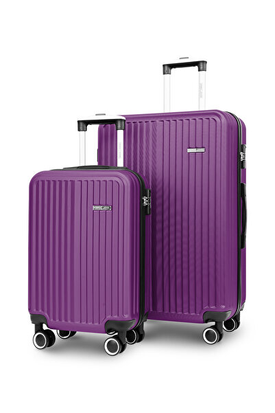 PARAJOHN Ridge 2-Piece ABS Luggage Set – Cabin 10kg & Large 30kg Trolley Bag ...
