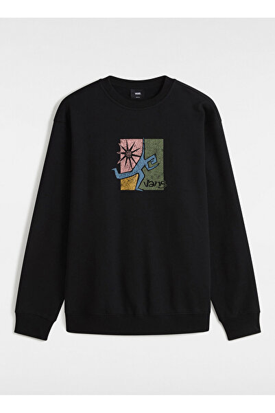Vans Siyah Erkek Bisiklet Yaka Normal Kalıp Sweatshirt VN000HPRBLK1-Style Guy Loose Crew