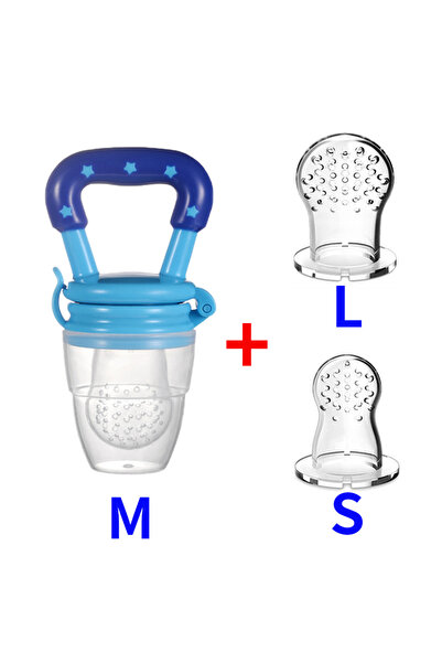 Choice 3 في 1 أزرق حلمة أطفال 3 في 1 طعام طازج فاكهة حليب زجاجات تغذية قضم تعلم التغذية والشرب
