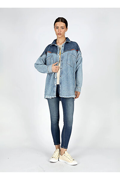 Lee Cooper Blue Women's Denim Jacket 251 Lcf 131001 Donde Denim