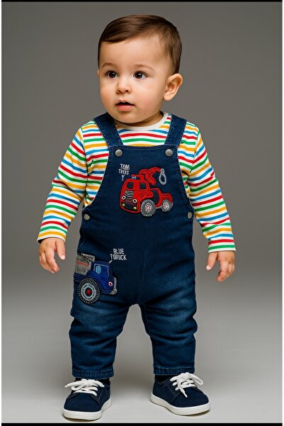 Çikoby Baby Boy-Child Strap Salopet Jumpsuit