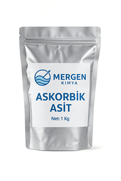 Mergen Kimya Askorbik Asit (Saf C Vitamini ) – Gıda Tipi - Analiz Sertifikalı- 1 KG
