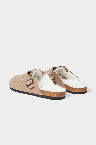 DeFacto Erkek Düz Taban Suni Deri Ev Terliği F0481AX25WN