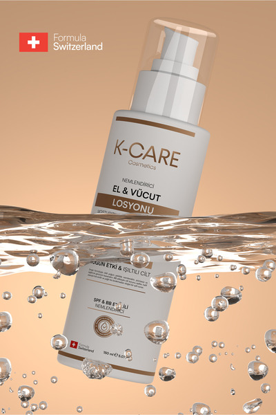 K K-CARE Cosmetics لوشن لليدين - معامل حماية من الشمس وتأثير بي بي - 150 مل