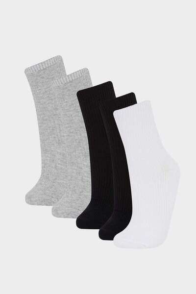 DeFacto Boy's 5-Pack Cotton Long Socks F4715A8Ns