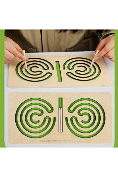 Choice1 1 قطعة من قلم لعبة أحجية الدماغ الأيسر والأيمن للأطفال باللون الأخضر،...