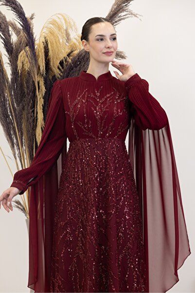 Genel Markalar Kolları Pelerinli Ezgi Abiye