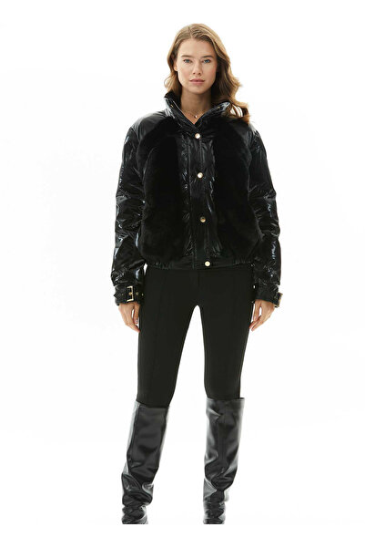 Selen Siyah Kadın Mont 24KSL6113