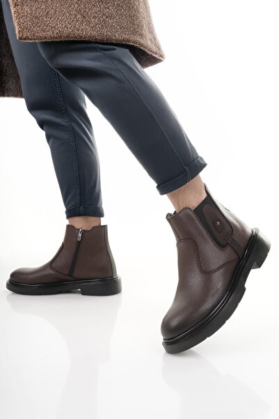 MUGGO GERALT Fermuarlı İçi Kürklü Erkek Kışlık Bot