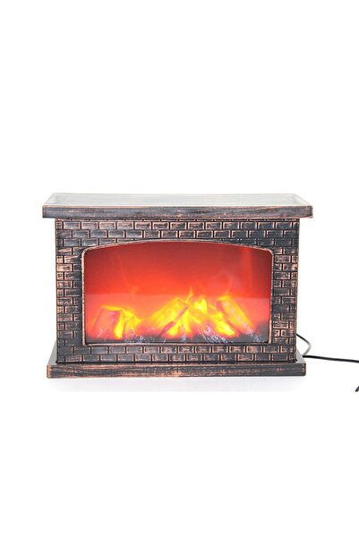 Genel Markalar Şömine Dekoratif Yatak Odası Ve Salon Için Sauna Şömine Ledli Gece Lambası Alev Dekor