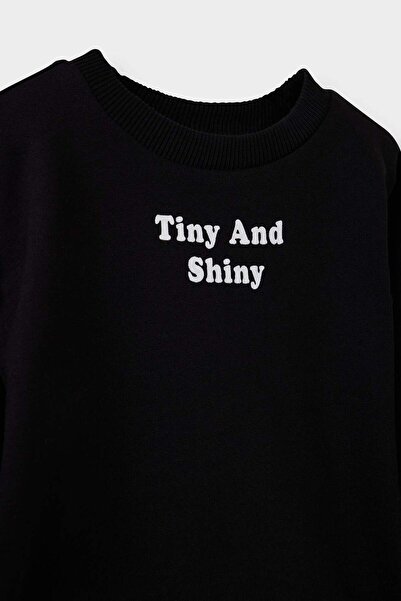 DeFacto Kız Bebek Bisiklet Yaka Baskılı İçi Yumuşak Tüylü Sweatshirt F5961A525AU