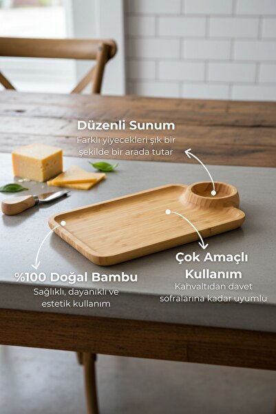 Bambum Pappion Peynir Servis Tabağı