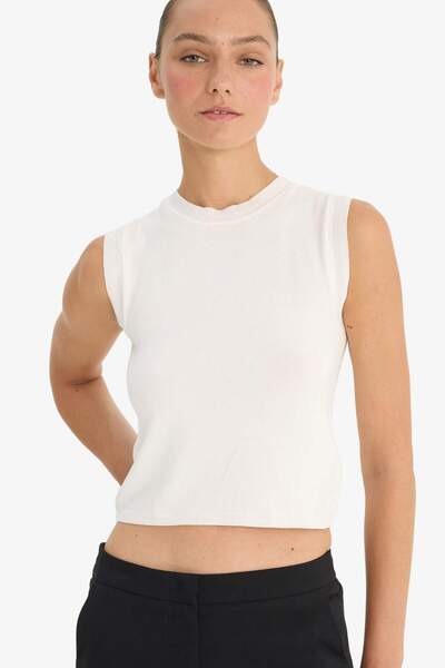 DeFacto Fitted Crew Neck Tank Top G0489Ax25Au