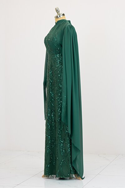 Genel Markalar Kolları Pelerinli Ezgi Abiye