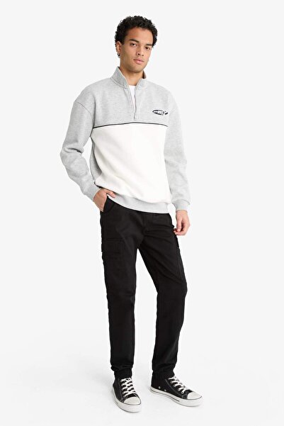 DeFacto Regular Fit Belted Lace-Up Cargo Pocket Jogger Pants F4681Ax25Au