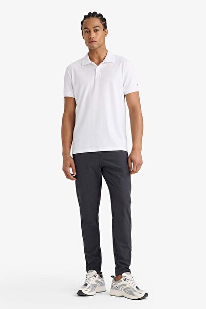 DeFacto DeFactoFit Slim Fit Dar Kesim Çift Cepli Fermuarlı Paça Dokuma Jogger B2780AX25AU