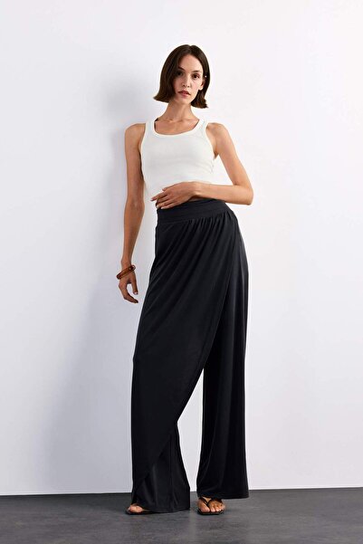 DeFacto Relax Fit Normal Waist Straight Leg Modal Pants G1338Ax25Sm