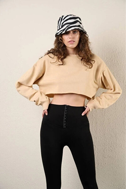 hazelin Базова велосипедна кофта з довгими рукавами Crop Sweatshirt - Жіноча ...